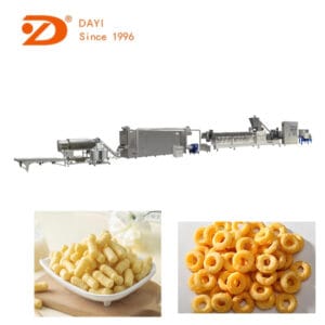 snacks production machines puffed snack food extruder