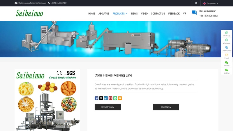 China Corn Flakes Making Line Manufacturers, Suppliers machinery
