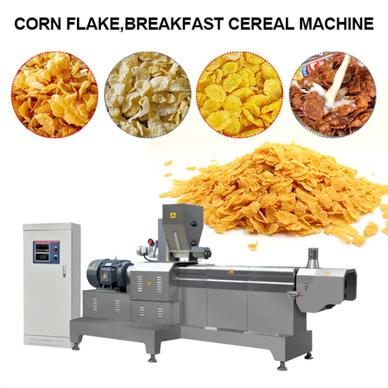 A stock image illustrating corn flakes maker machine concepts