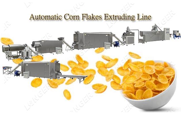 A stock image illustrating corn flakes maker machine concepts