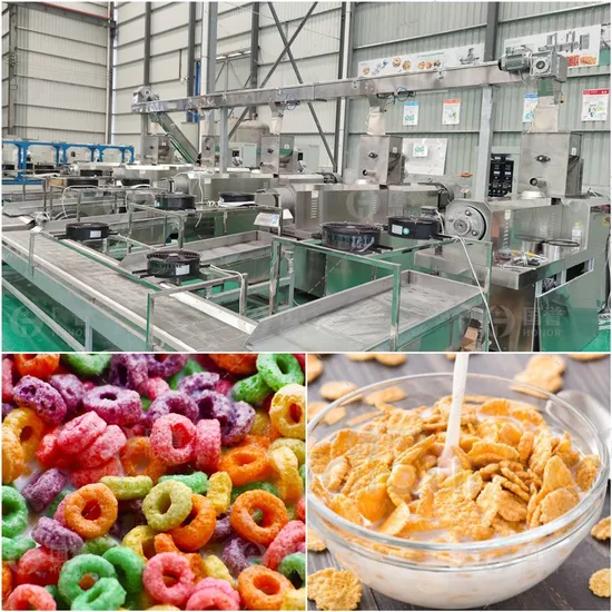 A stock image illustrating corn flakes making machine concepts