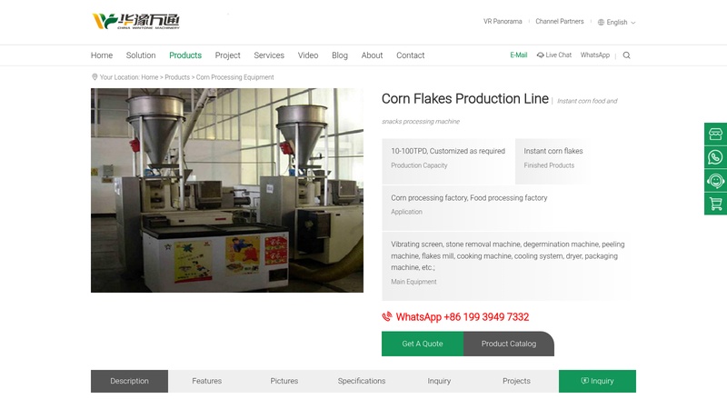 Corn Flakes Production Line machinery