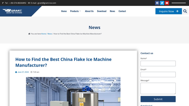 How to Find the  China Flake Ice Machine Manufacturer? machinery