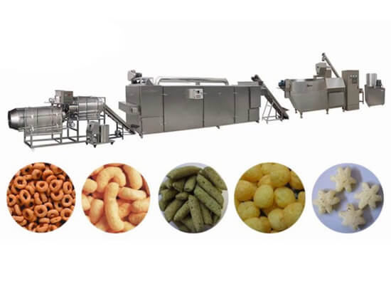 A stock image illustrating snacks production machines concepts