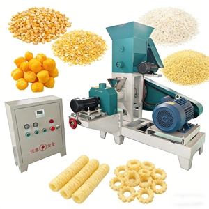 A stock image illustrating snacks production machines concepts